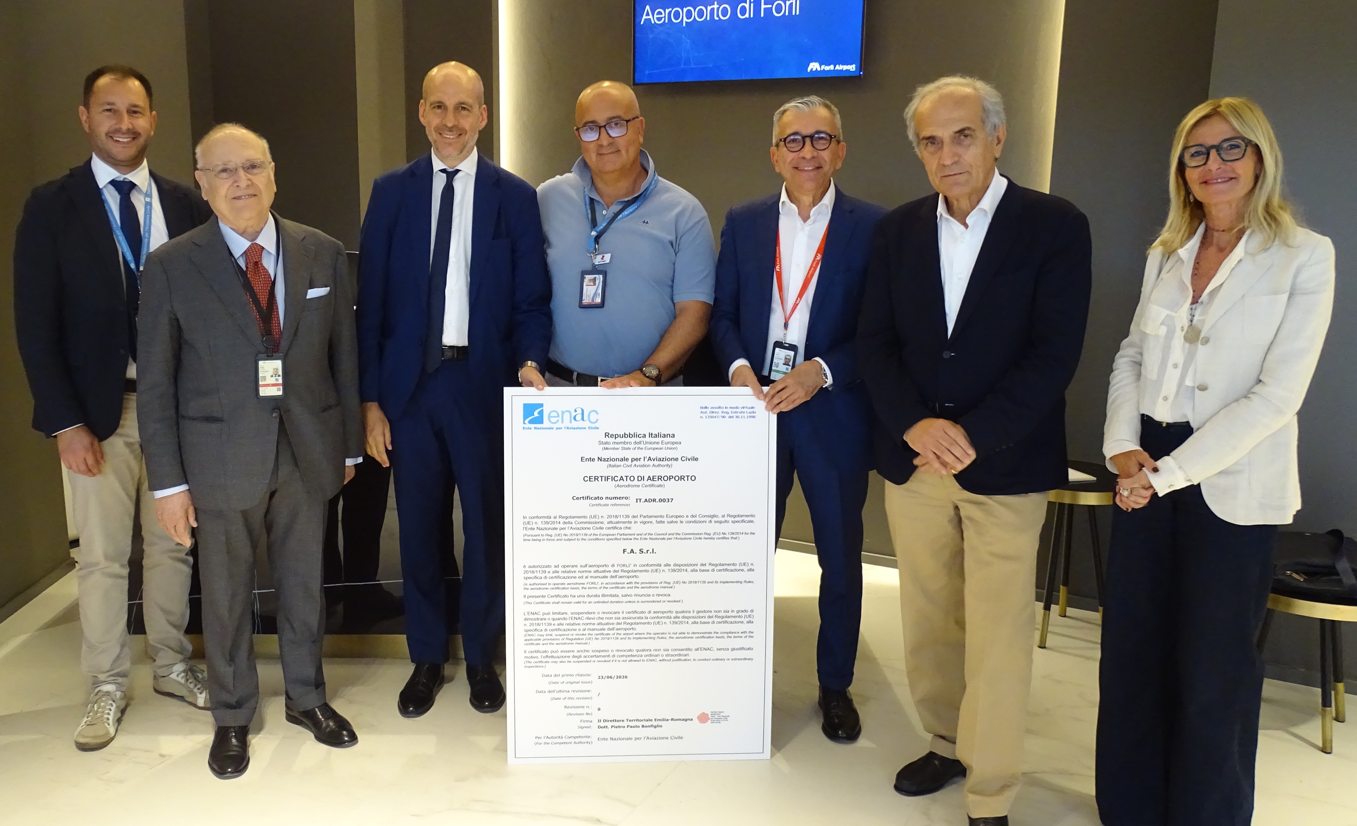 Immagine L’aeroporto di Forlì ottiene la Certificazione Europea EASA 139