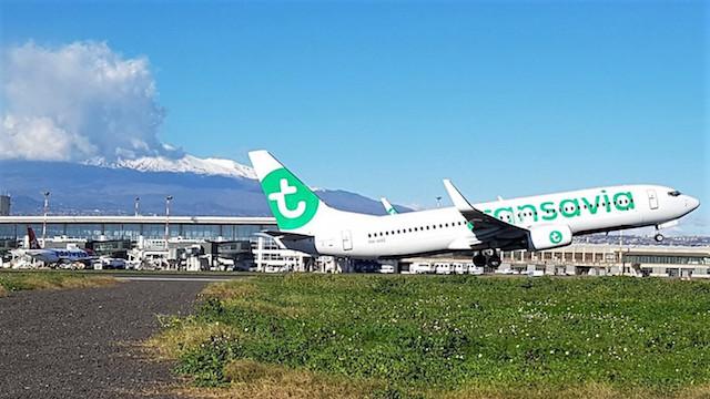 Immagine di sfondo della pagina Transavia, nuovo volo Catania-Nantes