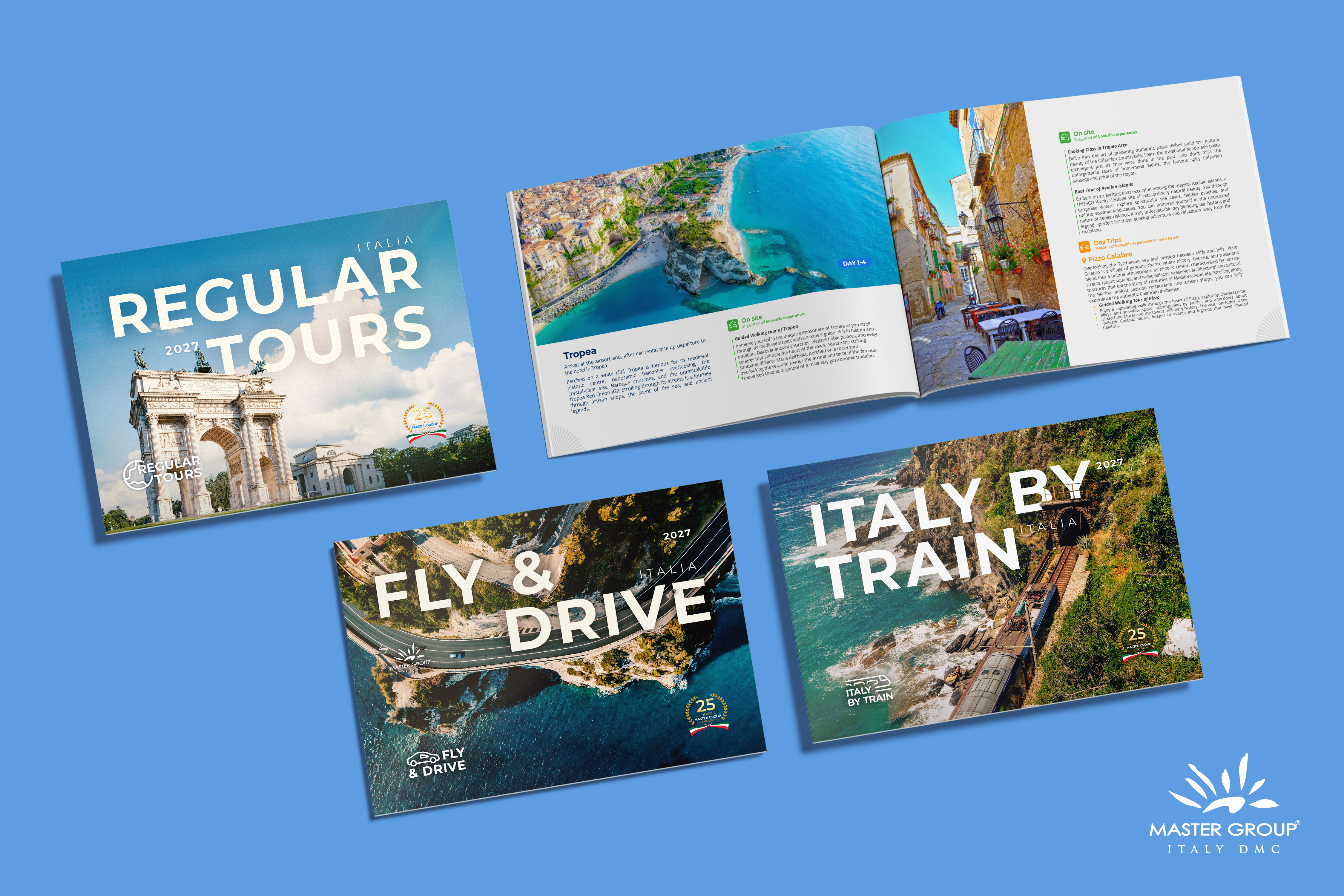 Immagine Master Group Italy DMC lancia i cataloghi 2027: Italy by Train, Fly & Drive e Regular Tour