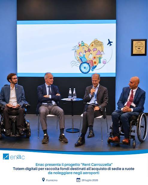 Immagine Enac presenta il progetto “Rent Carrozzella”: accessibilità e innovazione per una mobilità inclusiva e autonoma