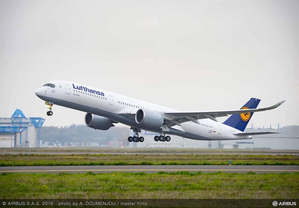 Immagine di sfondo della pagina Lufthansa, ordine per 20 widebody Airbus A350-900