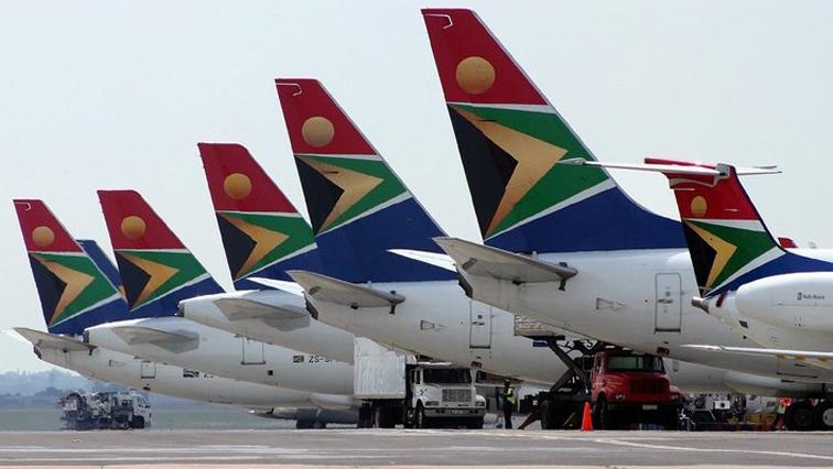 Immagine di sfondo della pagina South African Airways, segnali di ripresa