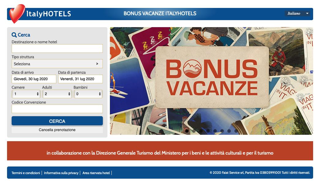 Immagine di sfondo della pagina Bonus vacanze Federalberghi:"Decisivo ruolo banche"
