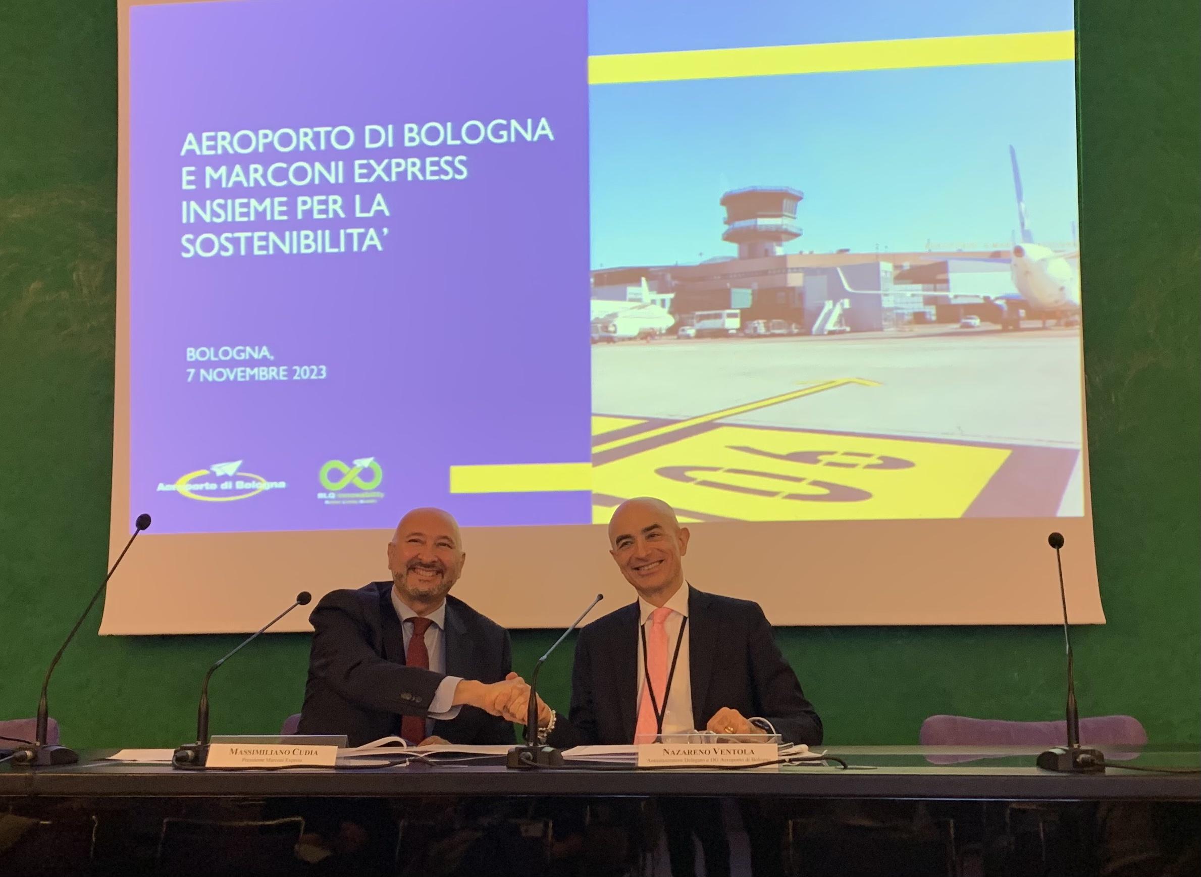 Immagine di sfondo della pagina Bologna, AdB e Marconi Express per la sostenibilità