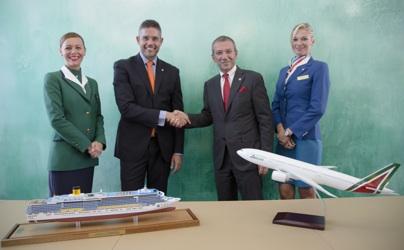 Immagine di sfondo della pagina Alitalia e Costa , varato  il Fly&Cruise
