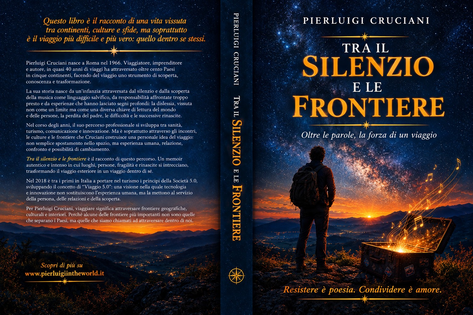 Immagine “Tra il Silenzio e le Frontiere”: il libro di Pierluigi Cruciani tra viaggi e vita