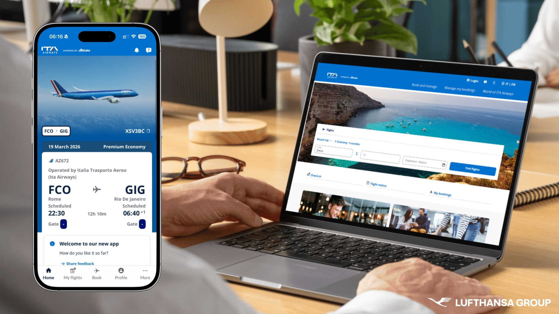 Immagine ITA Airways potenzia l’esperienza digitale con la piattaforma Lufthansa Group
