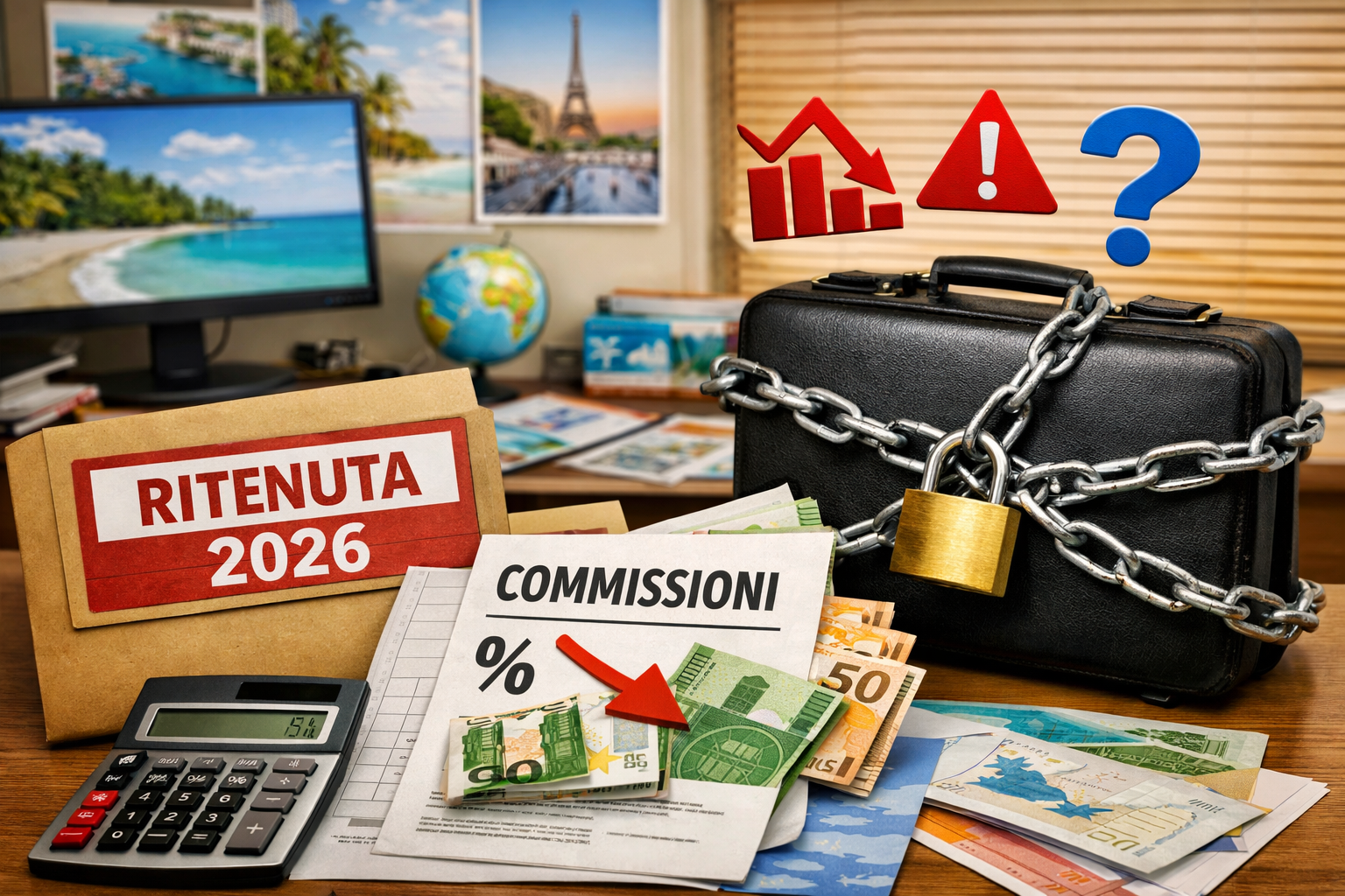 Immagine FTO e ASTOI: preoccupazione per la ritenuta sulle commissioni alle agenzie di viaggio