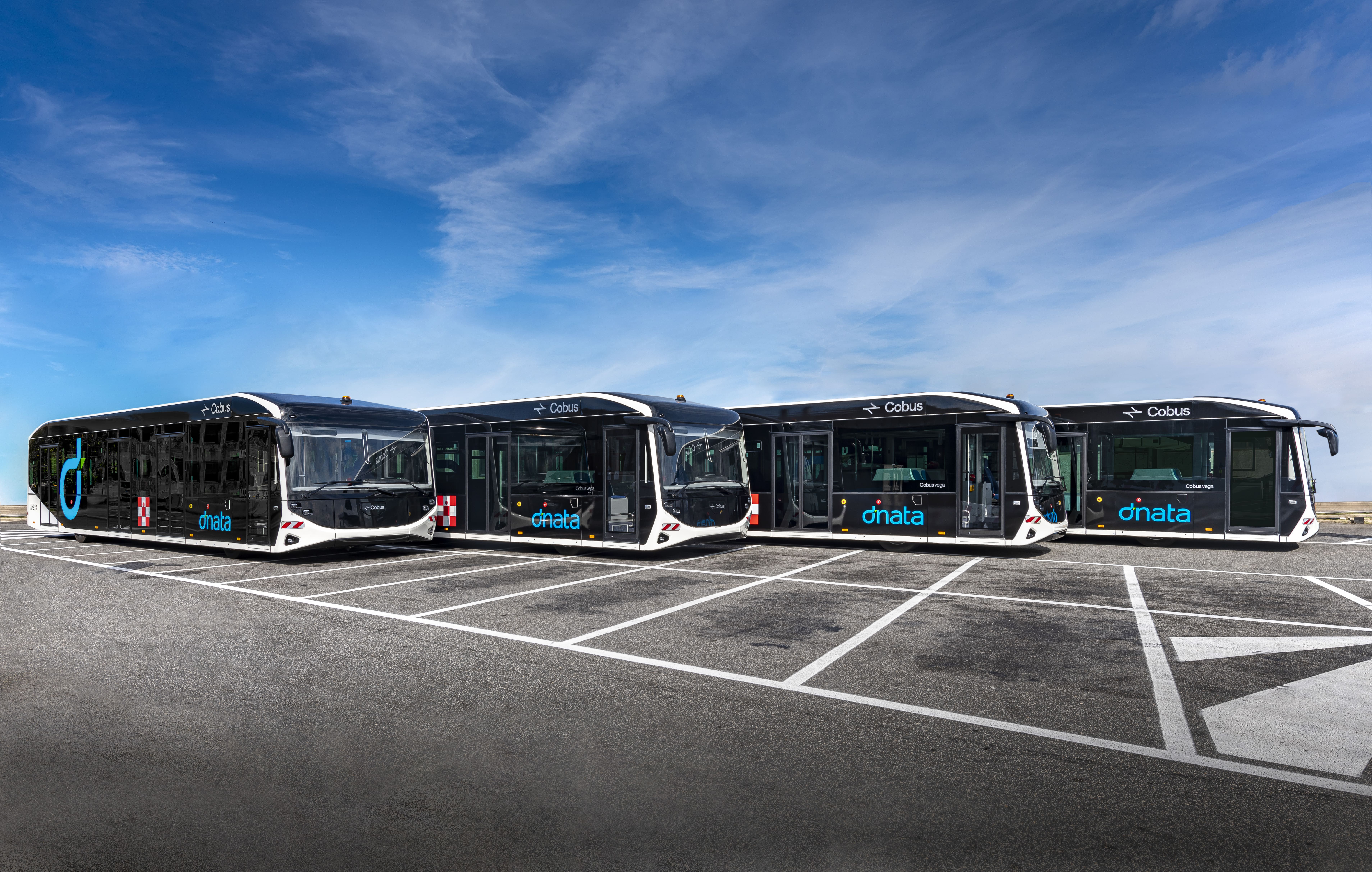 Immagine Dnata investe su Fiumicino: in arrivo quattro nuovi autobus elettrici per il trasporto passeggeri