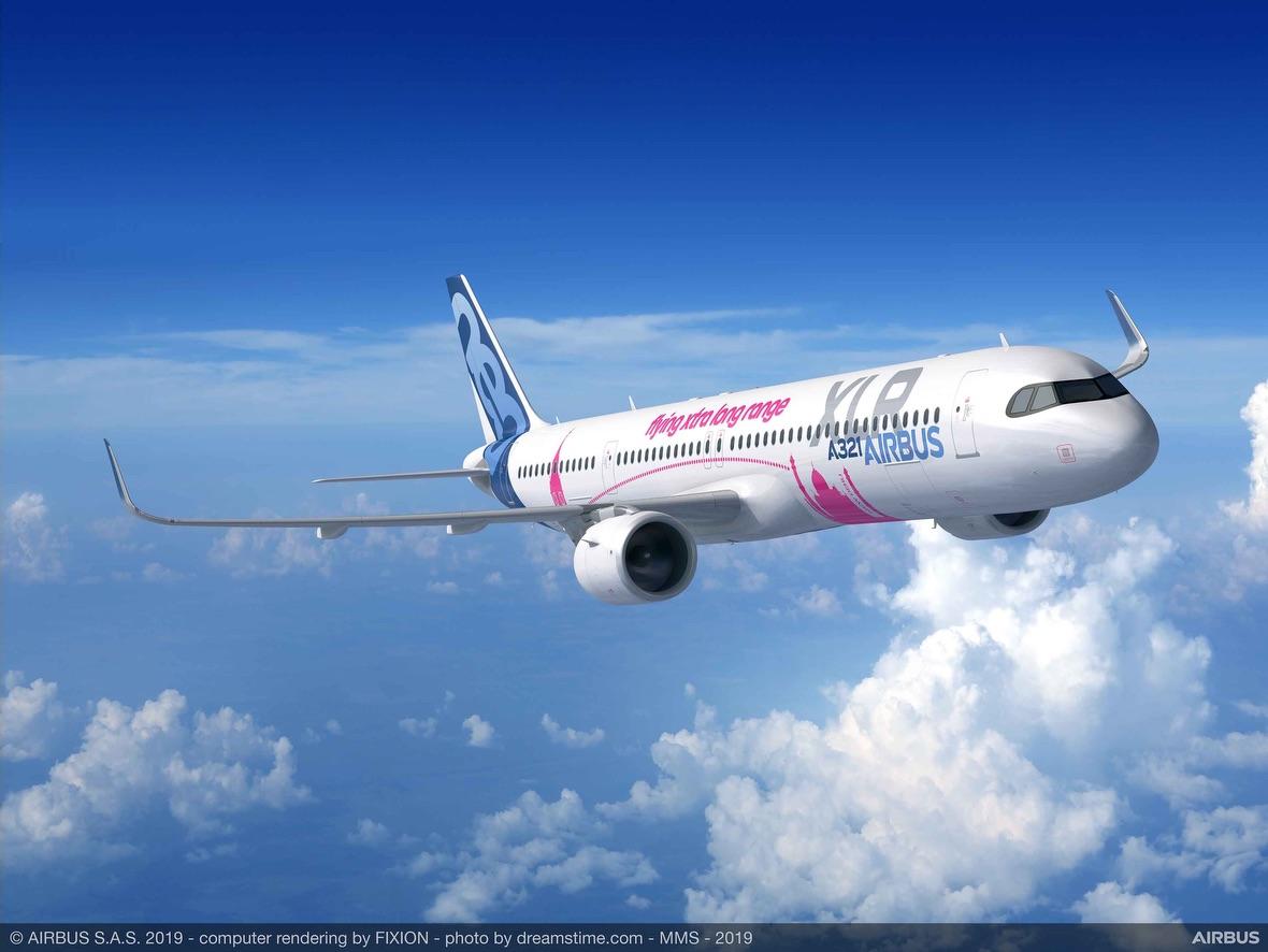 Immagine di sfondo della pagina Airbus lancia l’A321XLR
