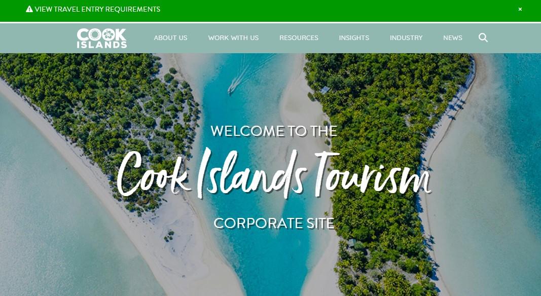 Immagine Nuovo sito corporate per Cook Islands