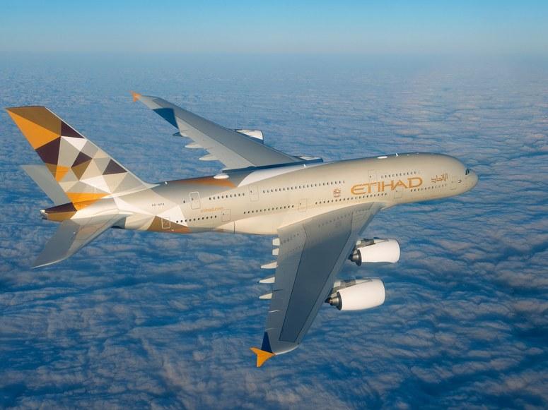 Immagine di sfondo della pagina Etihad: con l'A380 a CDG