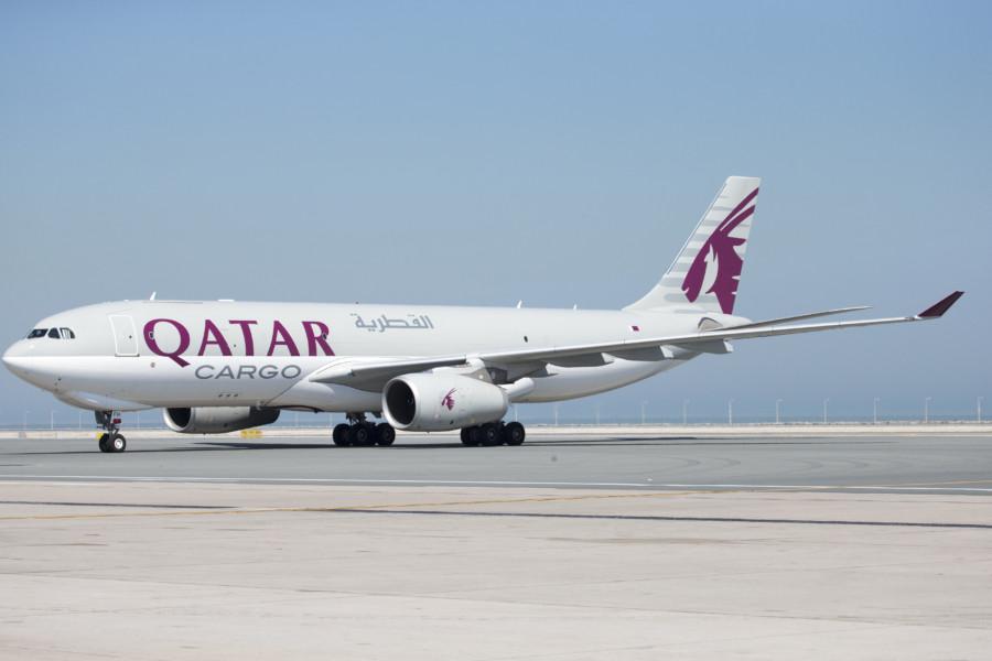 Immagine di sfondo della pagina Qatar Airways Cargo, più voli verso i Paesi Bassi