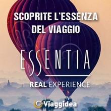 Immagine di sfondo della pagina Viaggidea, Essentia Real Experience  è on line 