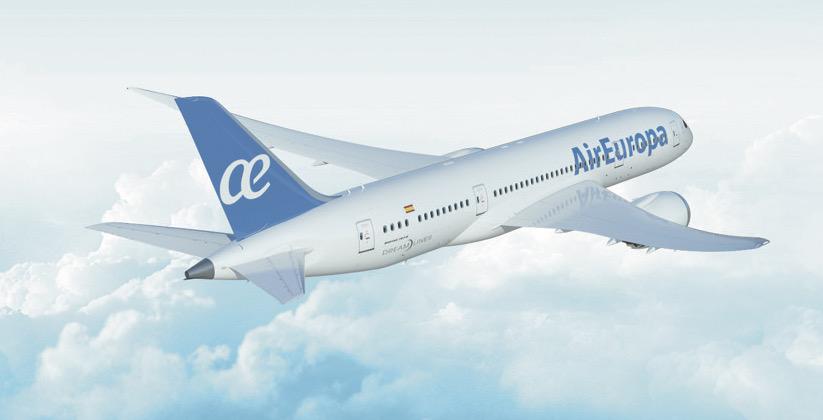 Immagine di sfondo della pagina Air Europa pronta per trasporto vaccini Covid