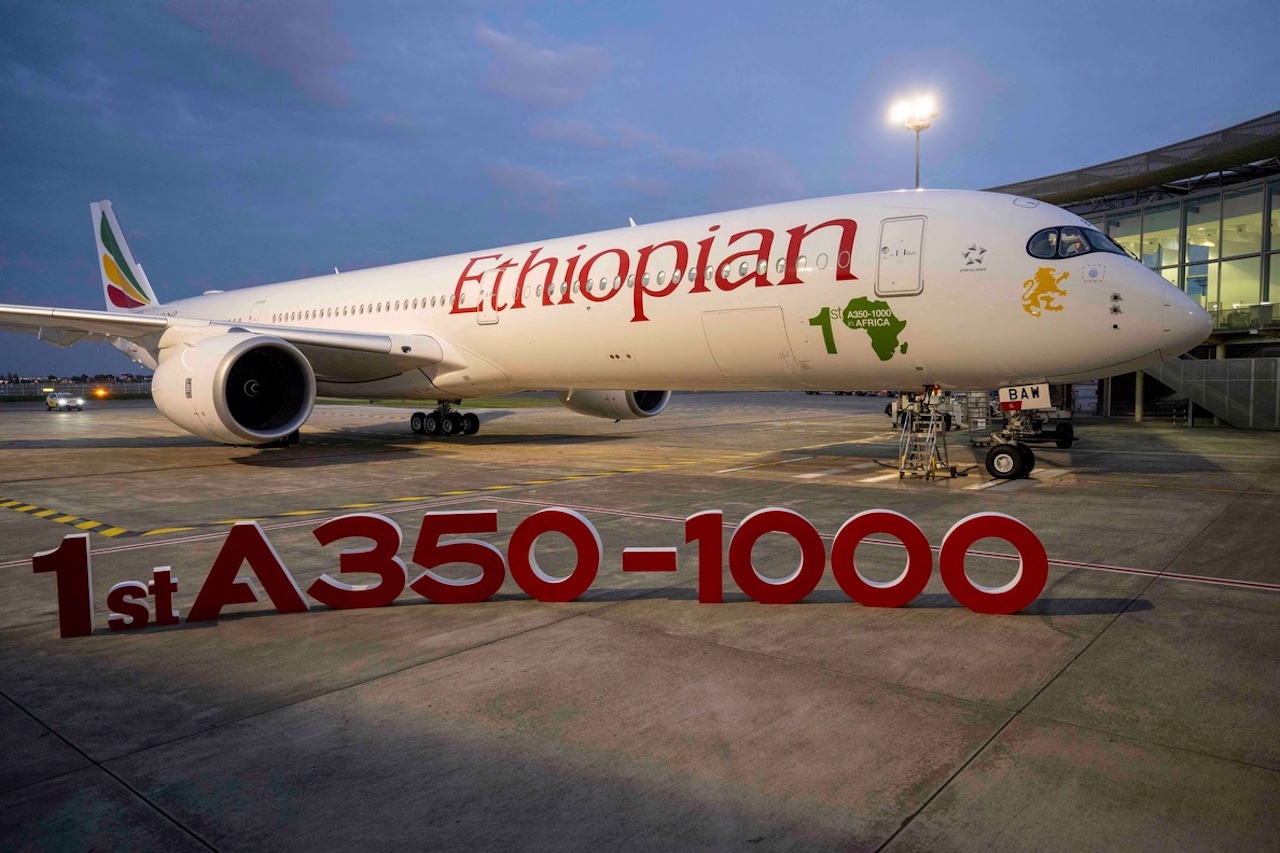 Immagine Ethiopian Airlines, in flotta il primo Airbus A350-1000