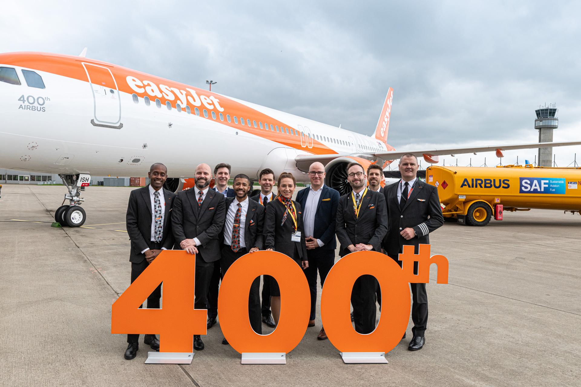 Immagine di sfondo della pagina easyJet, in consegna i 400° Airbus 