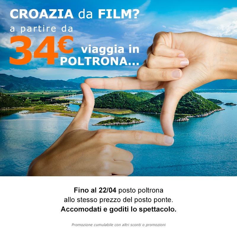 Immagine di sfondo della pagina SNAV riprende i collegamenti verso la Croazia!