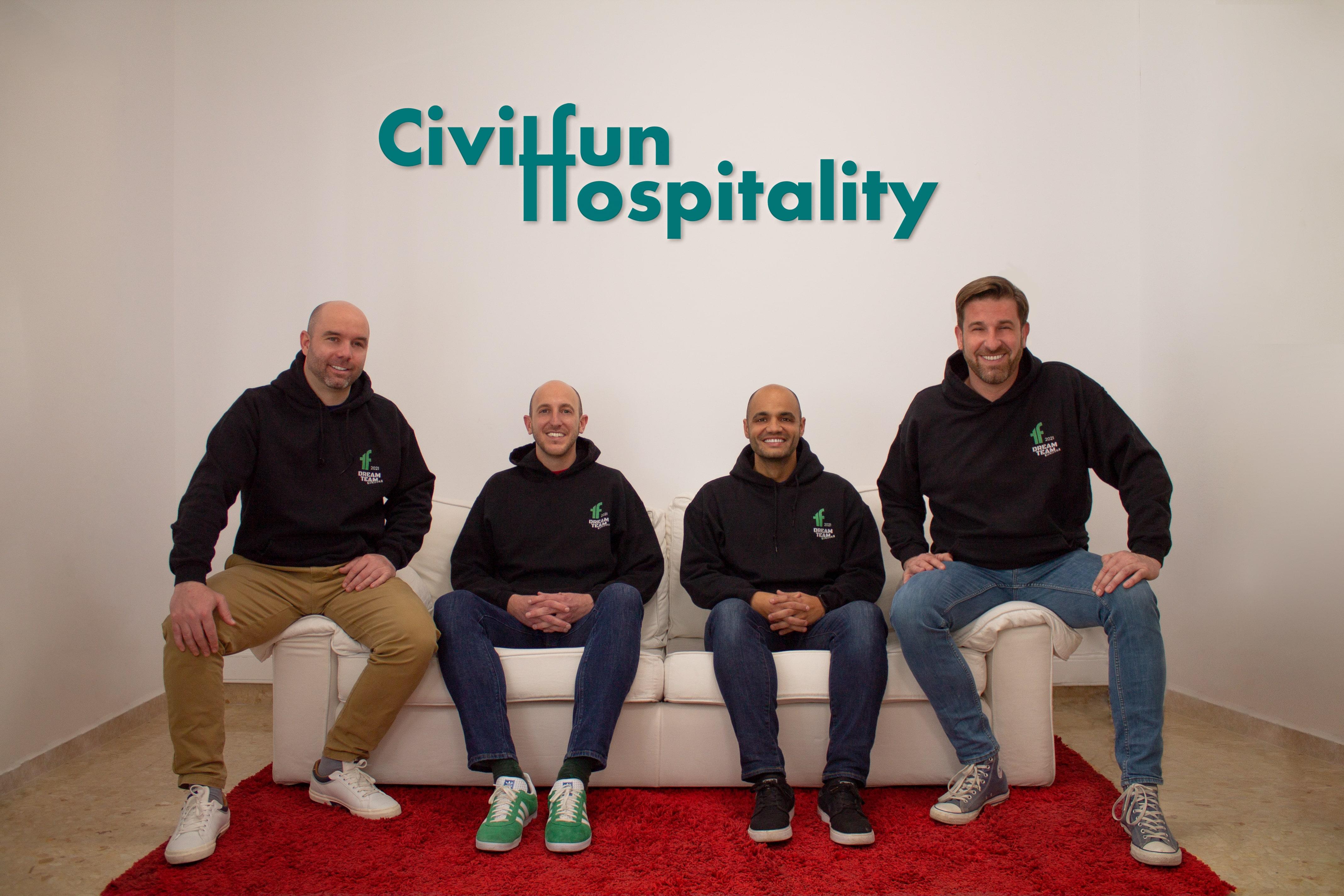 Immagine di sfondo della pagina  P101 investe nella startup Civitfun Hospitality