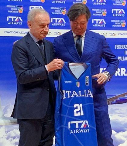 Immagine di sfondo della pagina Basket ITA Airways Official Carrier delle Nazionali
