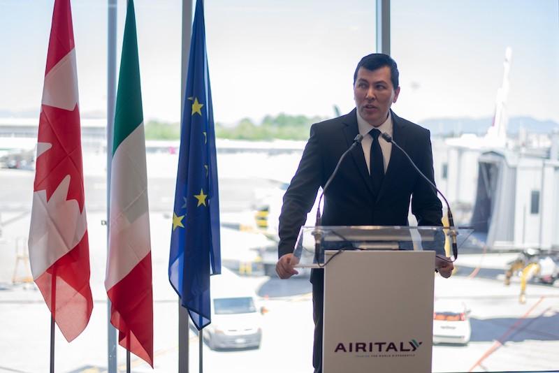 Immagine di sfondo della pagina Air Italy, inaugurato il primo Milano-Toronto