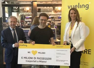 Immagine di sfondo della pagina Vueling, 6 milioni di passeggeri a Malpensa