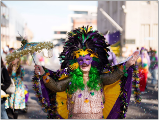 Immagine di sfondo della pagina Mardi Gras a New Orleans: il Carnevale più spettacolare del Sud degli USA