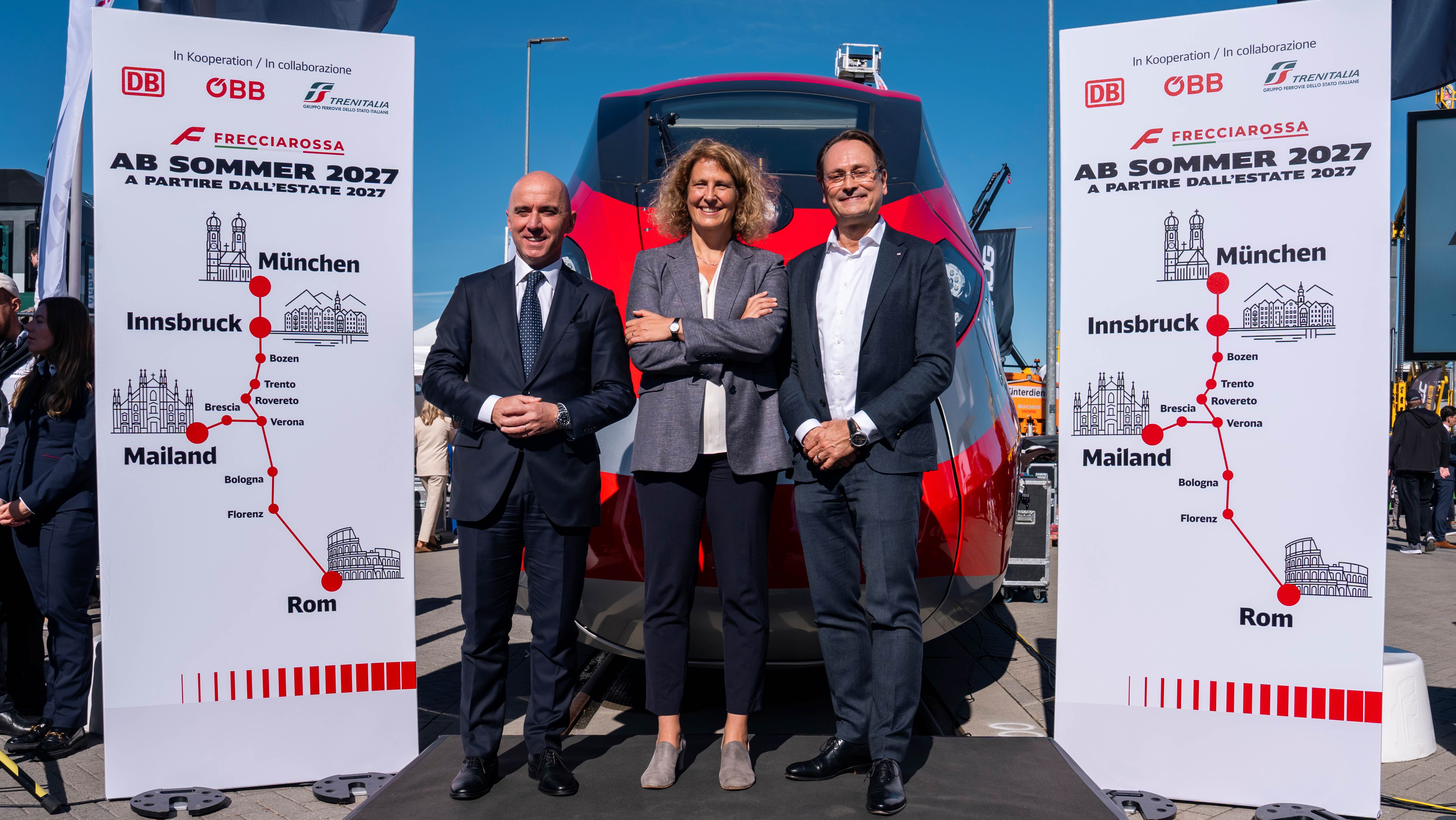 Immagine Frecciarossa, dal 2027 nuovi collegamenti tra Italia, Germania e Austria