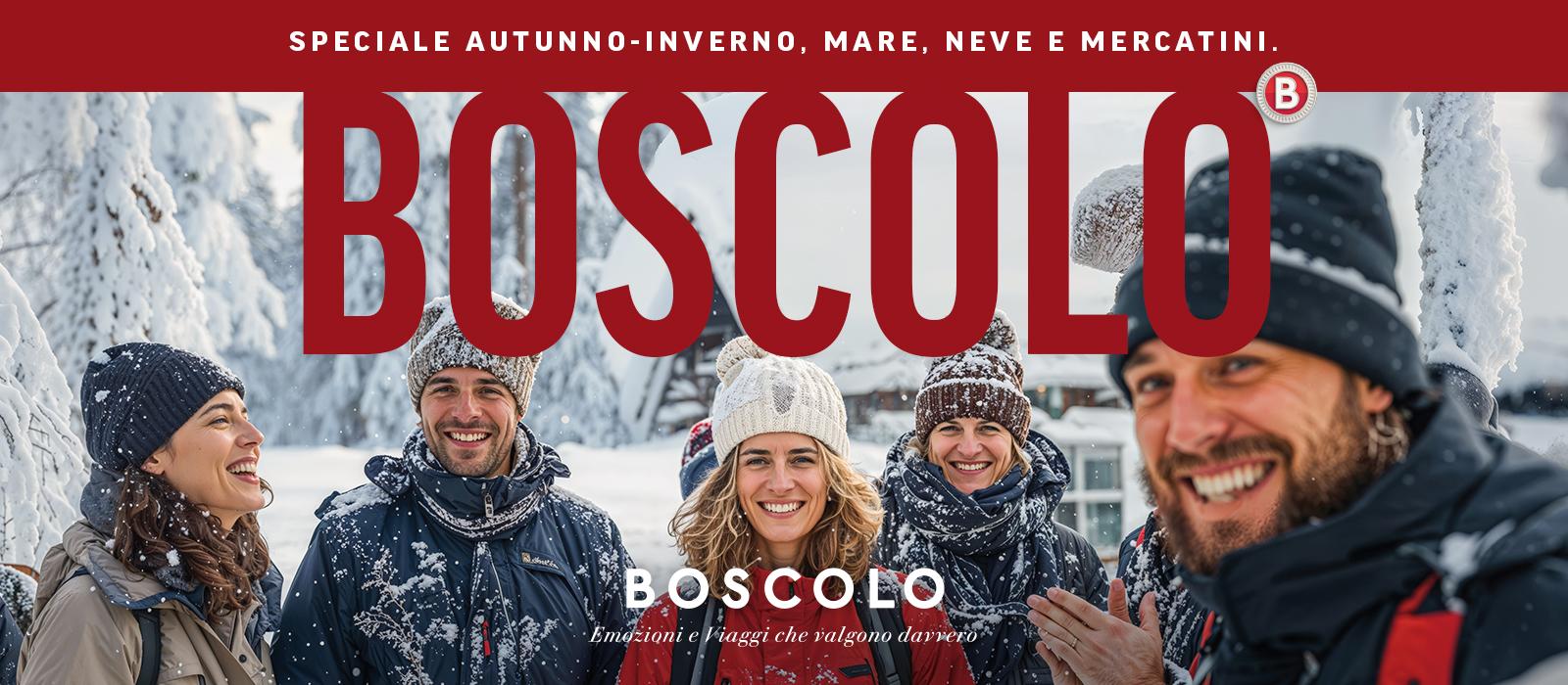 Immagine di sfondo della pagina Boscolo: catalogo inverno 2024/25