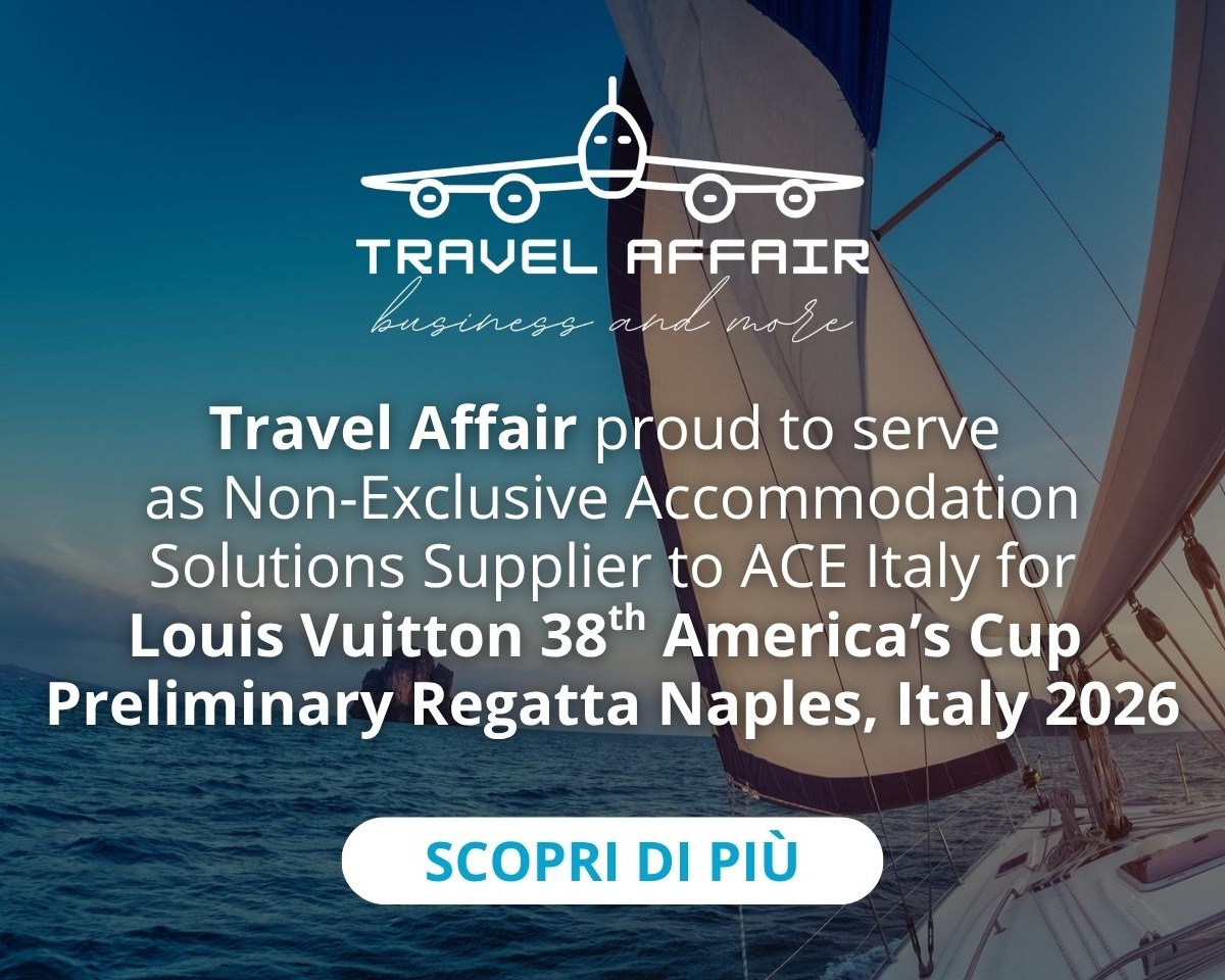 Immagine Travel Affair sigla un accordo con ACE Italy per i servizi di accommodation della Louis Vuitton 38th America’s Cup Preliminary Regatta Napoli 2026
