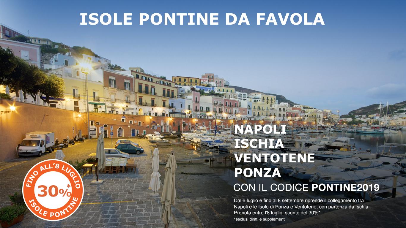 Immagine di sfondo della pagina Snav, sconti per le isole Pontine