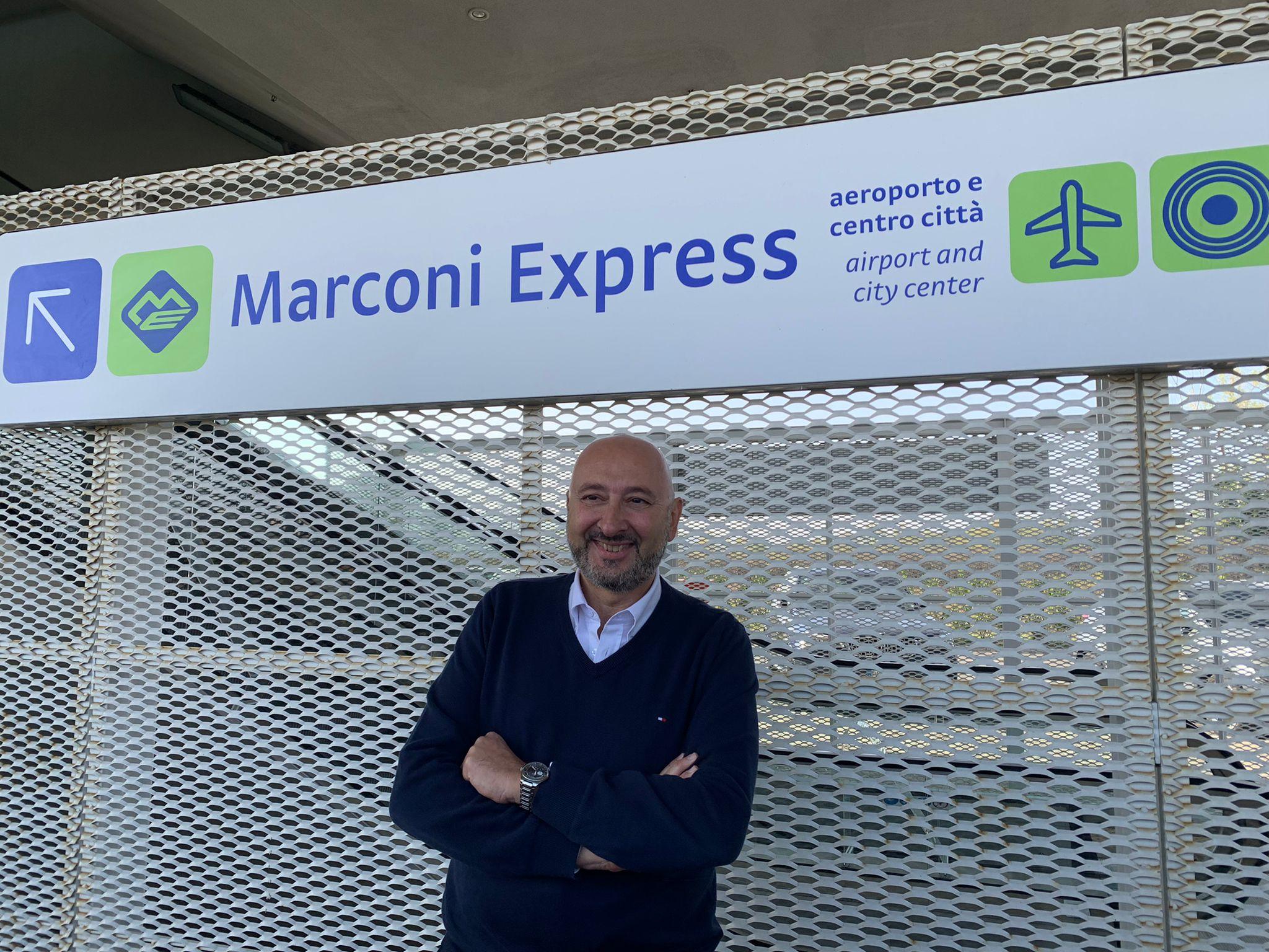 Immagine di sfondo della pagina Un milione di pax per il Marconi Express di Bologna