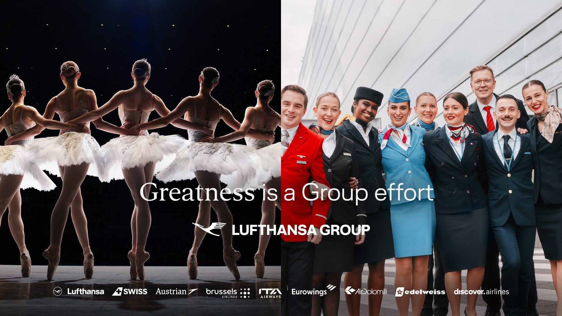 Immagine Lufthansa Group rafforza il brand con la campagna “Greatness is a Group effort”