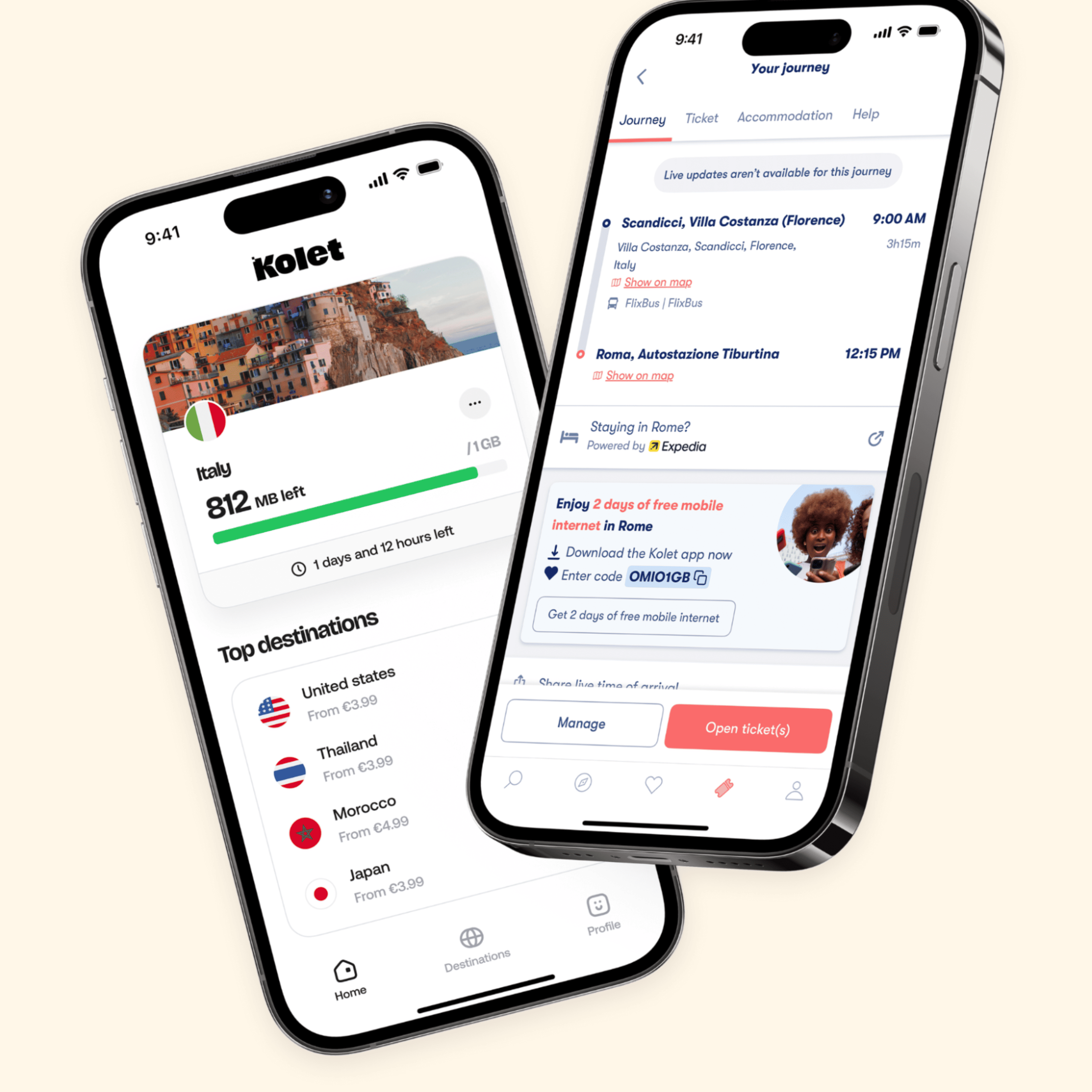 Immagine Omio sceglie Kolet per offrire connettività immediata ai viaggiatori in 46 Paesi