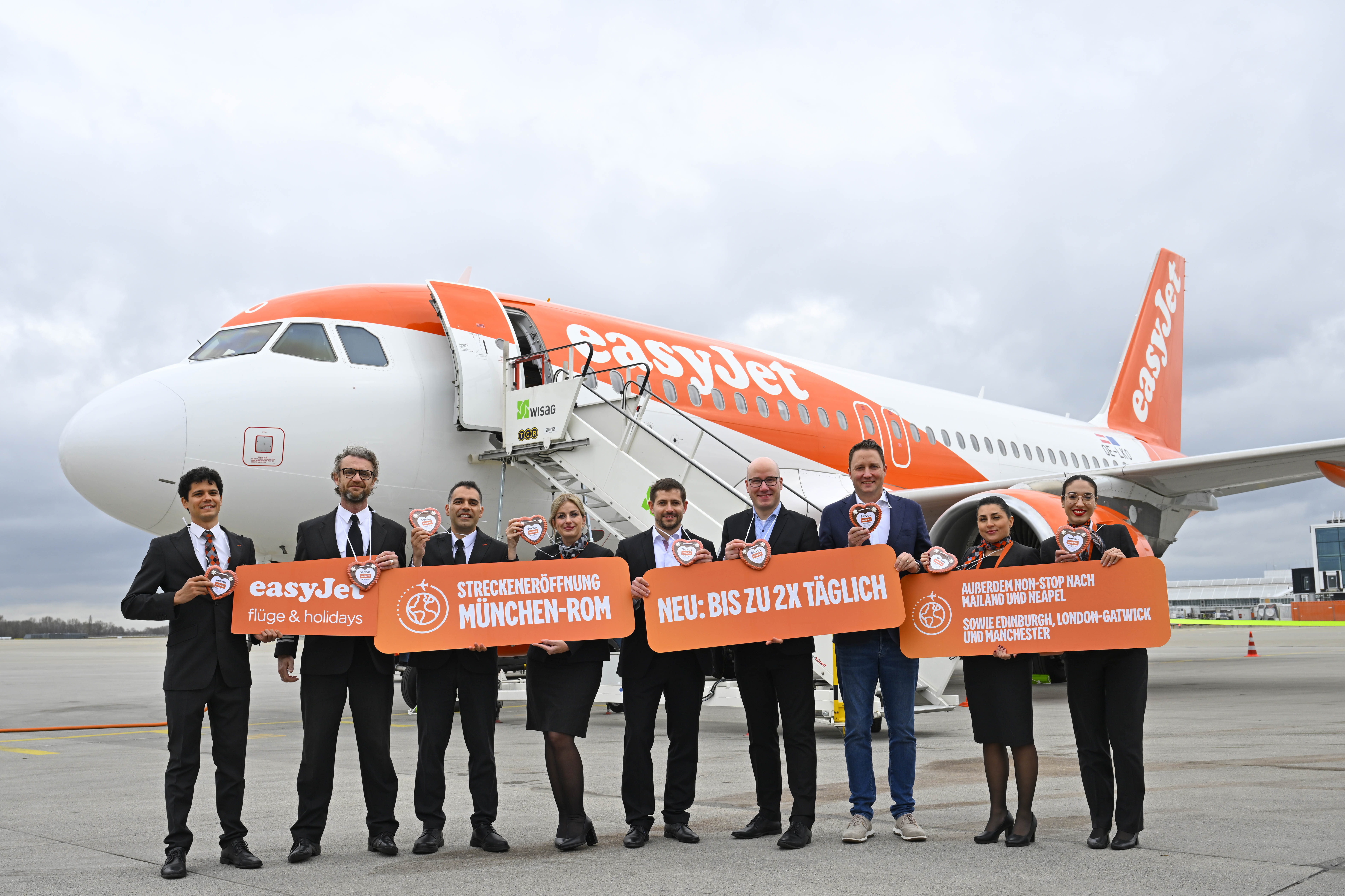 Immagine easyJet amplia i collegamenti da Monaco: nuova rotta per Roma