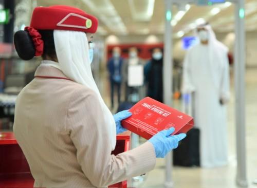 Immagine di sfondo della pagina Safe Travel Barometer, riconoscimenti per Emirates