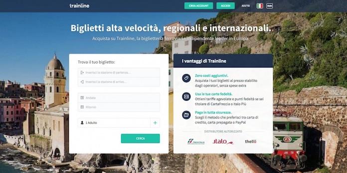 Immagine di sfondo della pagina Trainline: nuova partnership con Eurail e Interrail