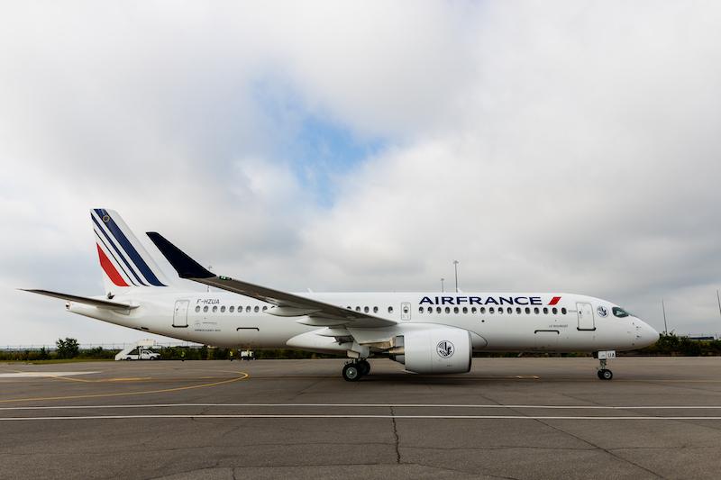 Immagine di sfondo della pagina Air France, primo Airbus A220-300
