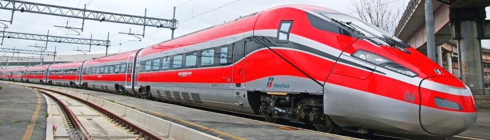 Immagine di sfondo della pagina Trenitalia, edicola digitale per le Frecce