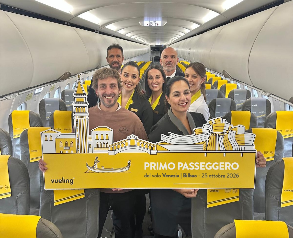 Immagine Vueling rafforza i collegamenti Italia-Bilbao: oltre 100.000 posti in più per l’inverno