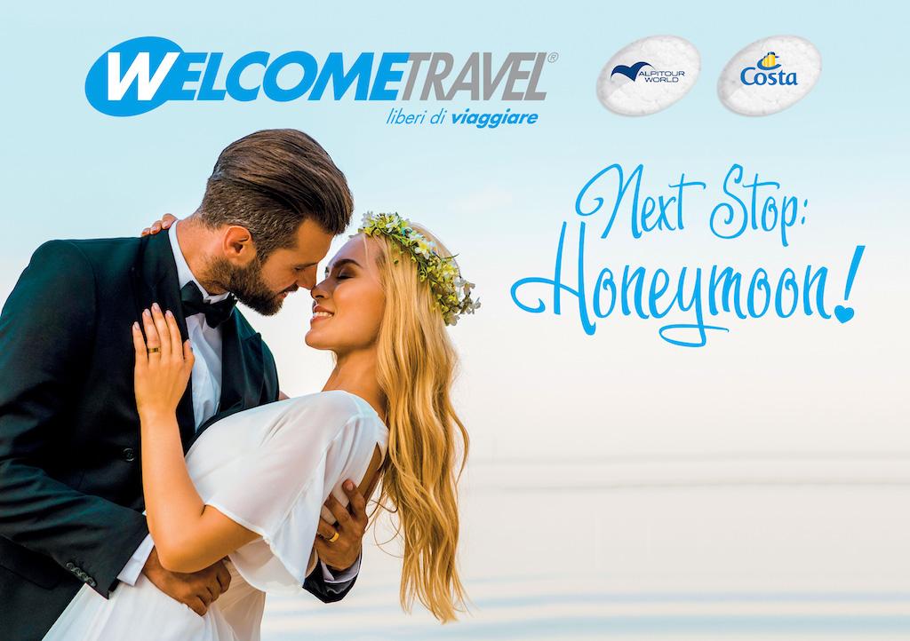 Immagine di sfondo della pagina Welcome Travel, riflettori sui viaggi di nozze