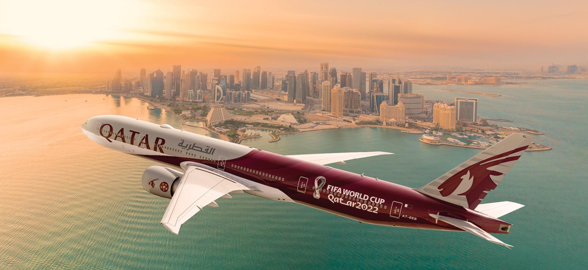 Immagine di sfondo della pagina Easy Market e Qatar Airways formano le adv