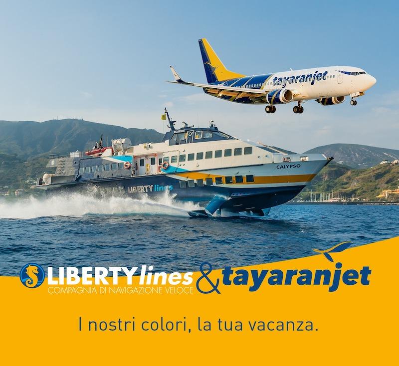 Immagine di sfondo della pagina Liberty Lines, accordo con Tayaranjet