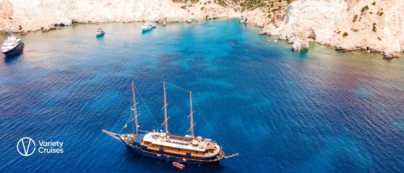 Immagine di sfondo della pagina Grecia da scoprire con Variety Cruises, le crociere su yacht boutique