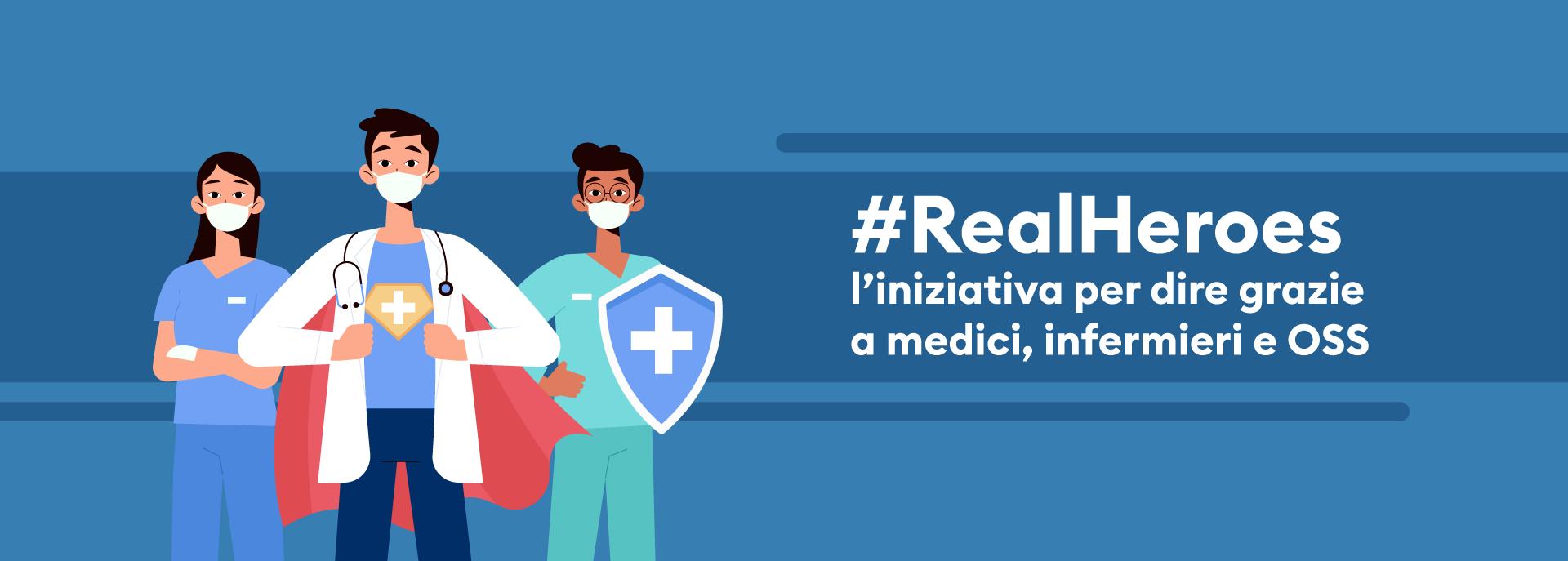 Immagine di sfondo della pagina Freedome lancia l'iniziativa #RealHeroes 
