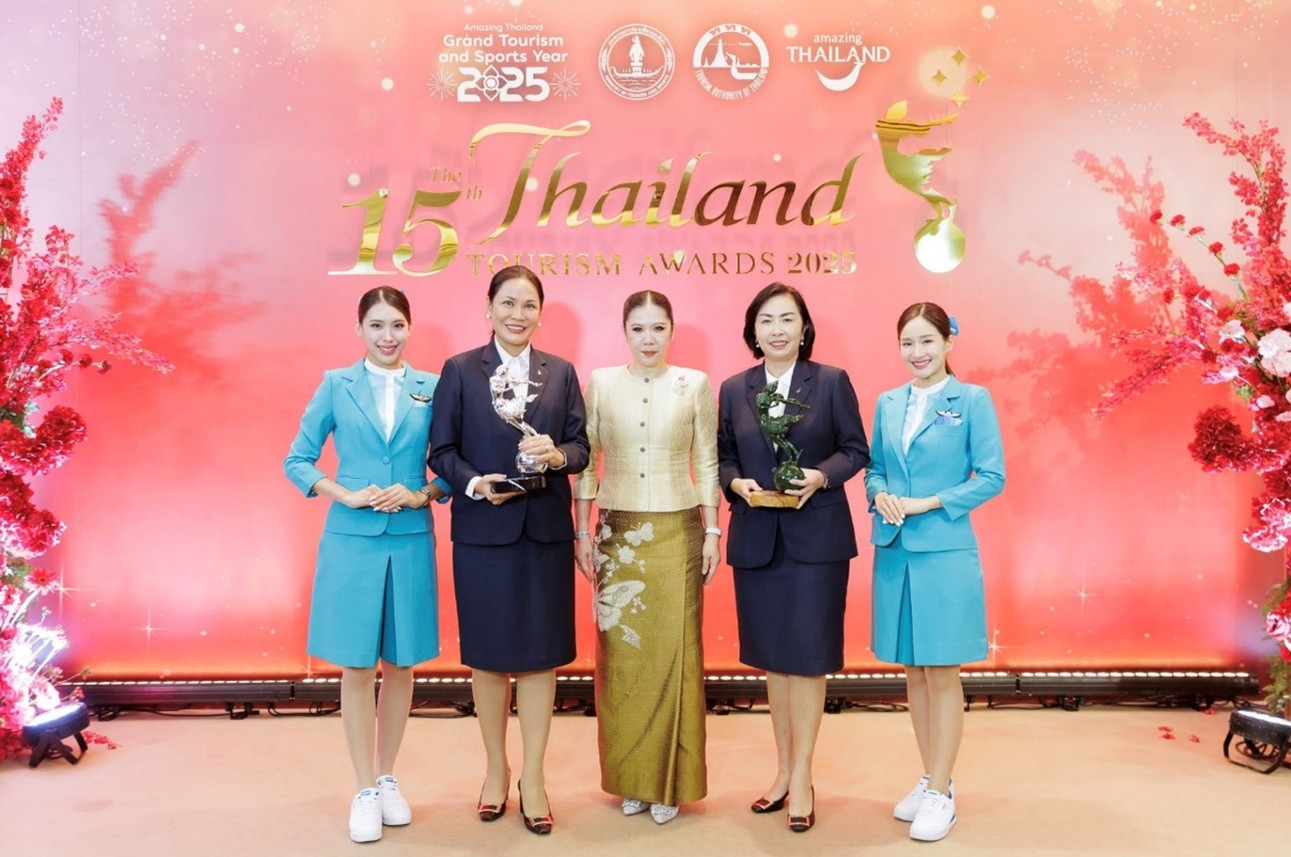 Immagine Bangkok Airways premiata ai Thailand Tourism Awards 2025 per il suo impegno nella sostenibilità