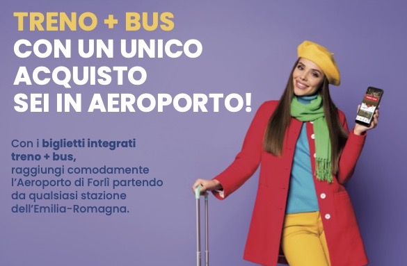Immagine Forlì Aeroporto Link: treno e bus in un unico biglietto per collegamenti più comodi e sostenibili