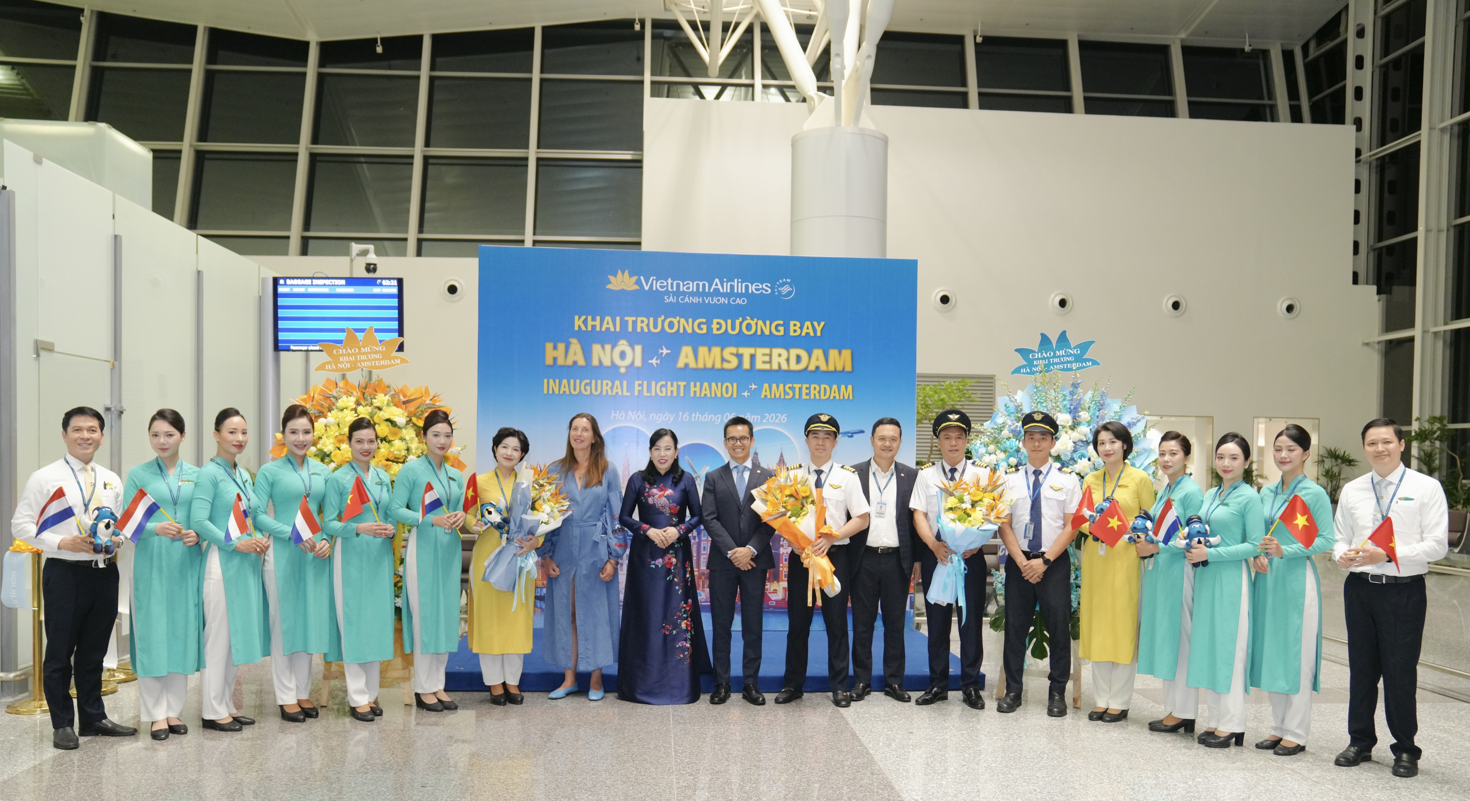 Immagine Vietnam Airlines inaugura il volo diretto Hanoi–Amsterdam