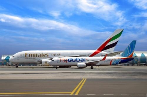 Immagine di sfondo della pagina Emirates e flydubai: cinque anni di partnership