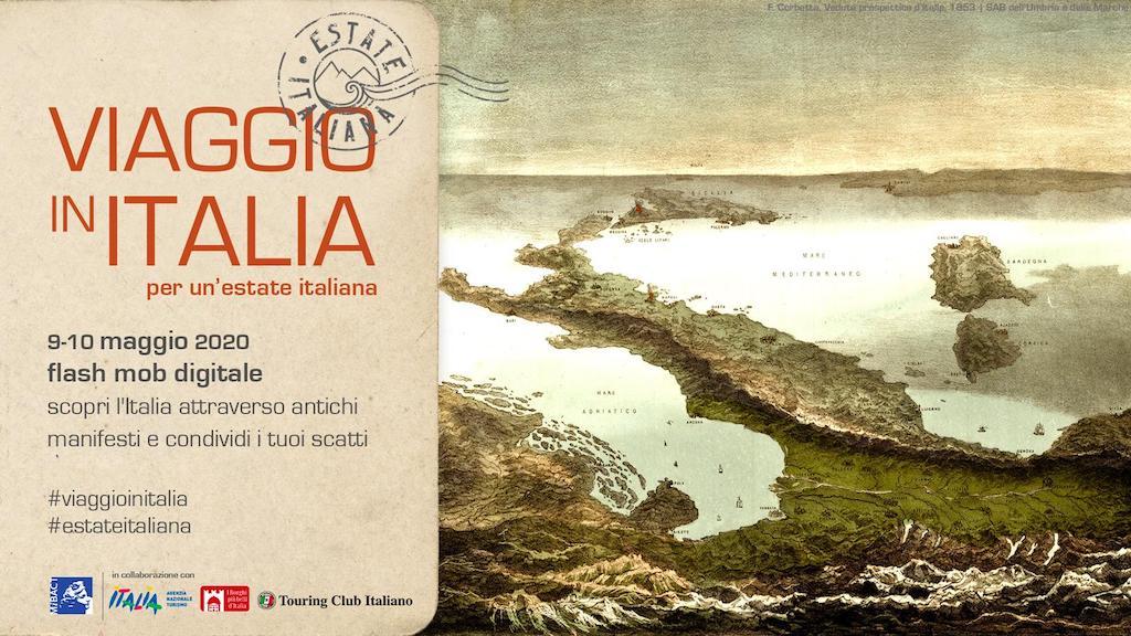 Immagine di sfondo della pagina  Mibact: flash mob digitale per viaggio in Italia